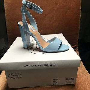 Powder Blue Patent Heels